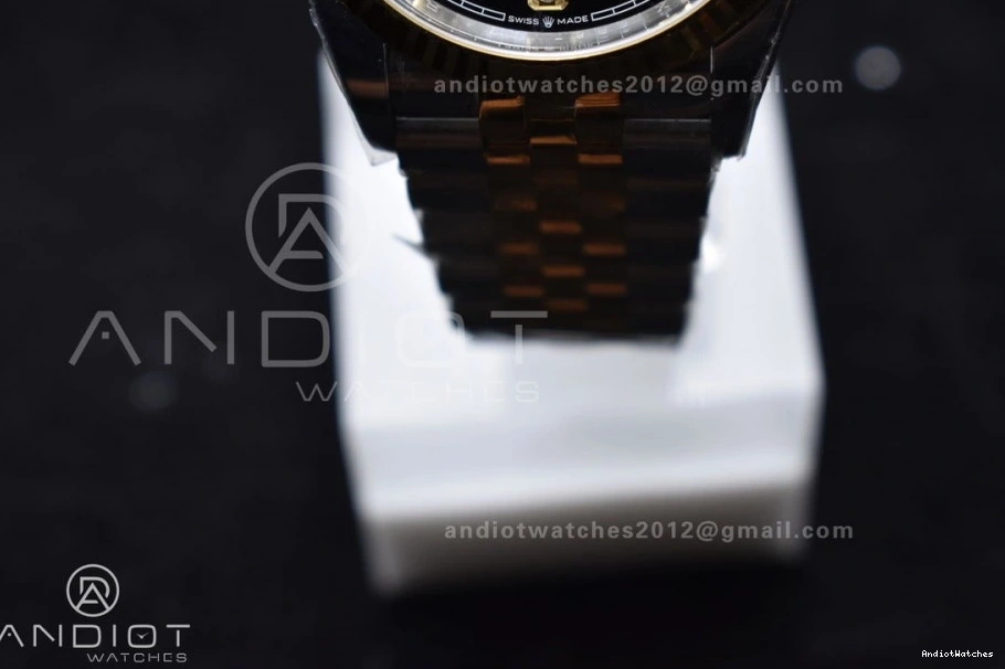 Clean Steel 556 Diamonds 904L RelaxedFit Jubilee 126233 YG VR Dial DateJust Edition on 36 Bracelet SS 1:1 Black Best 0306